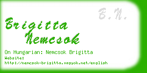 brigitta nemcsok business card